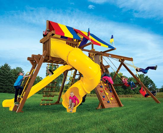 Outdoor Backyard Playsets Swing Sets, Rainbow Playgrounds America