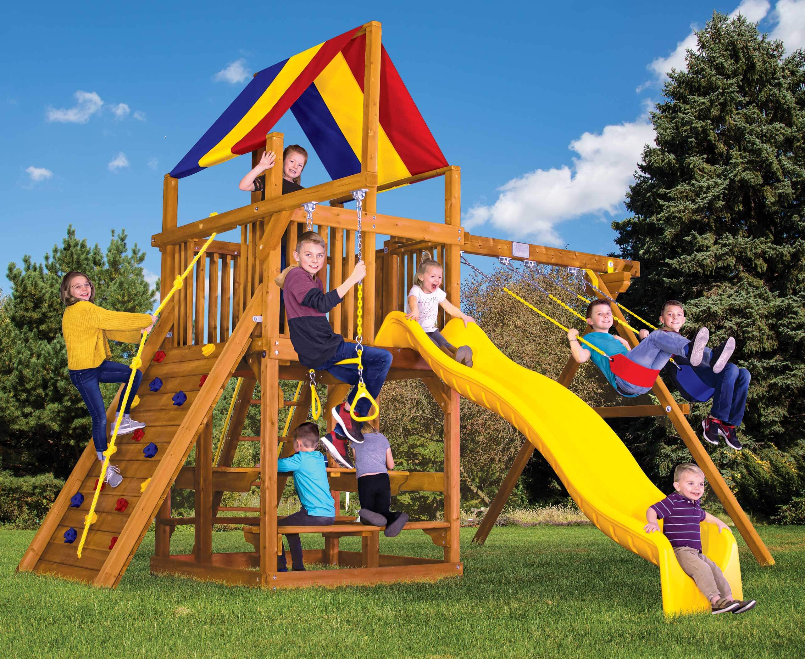 Sunshine Clubhouse Pkg II Popular (33B) | Rainbow Play Systems