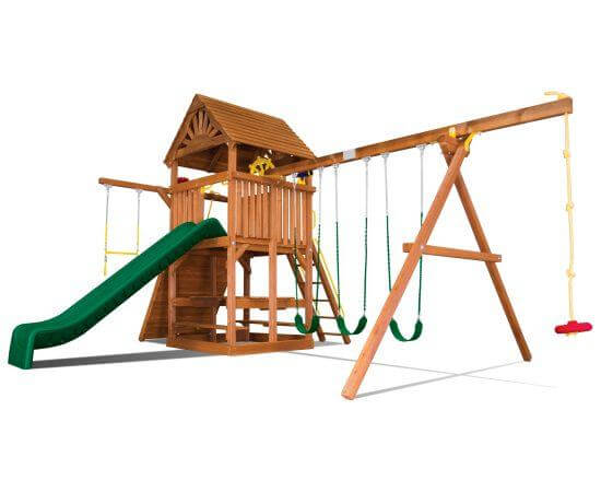 Sunshine Clubhouse Pkg II Wooden Roof (33D) | Rainbow Play
