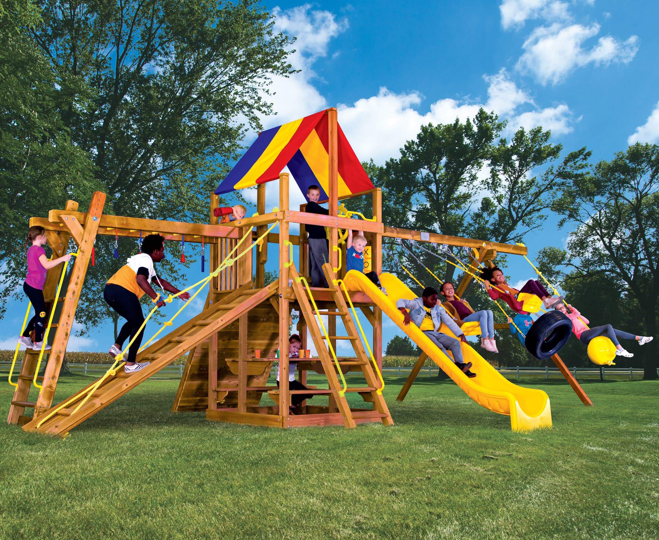 Create Your Own Rainbow Playset - Swings-n-Things Outdoor Play Equipment