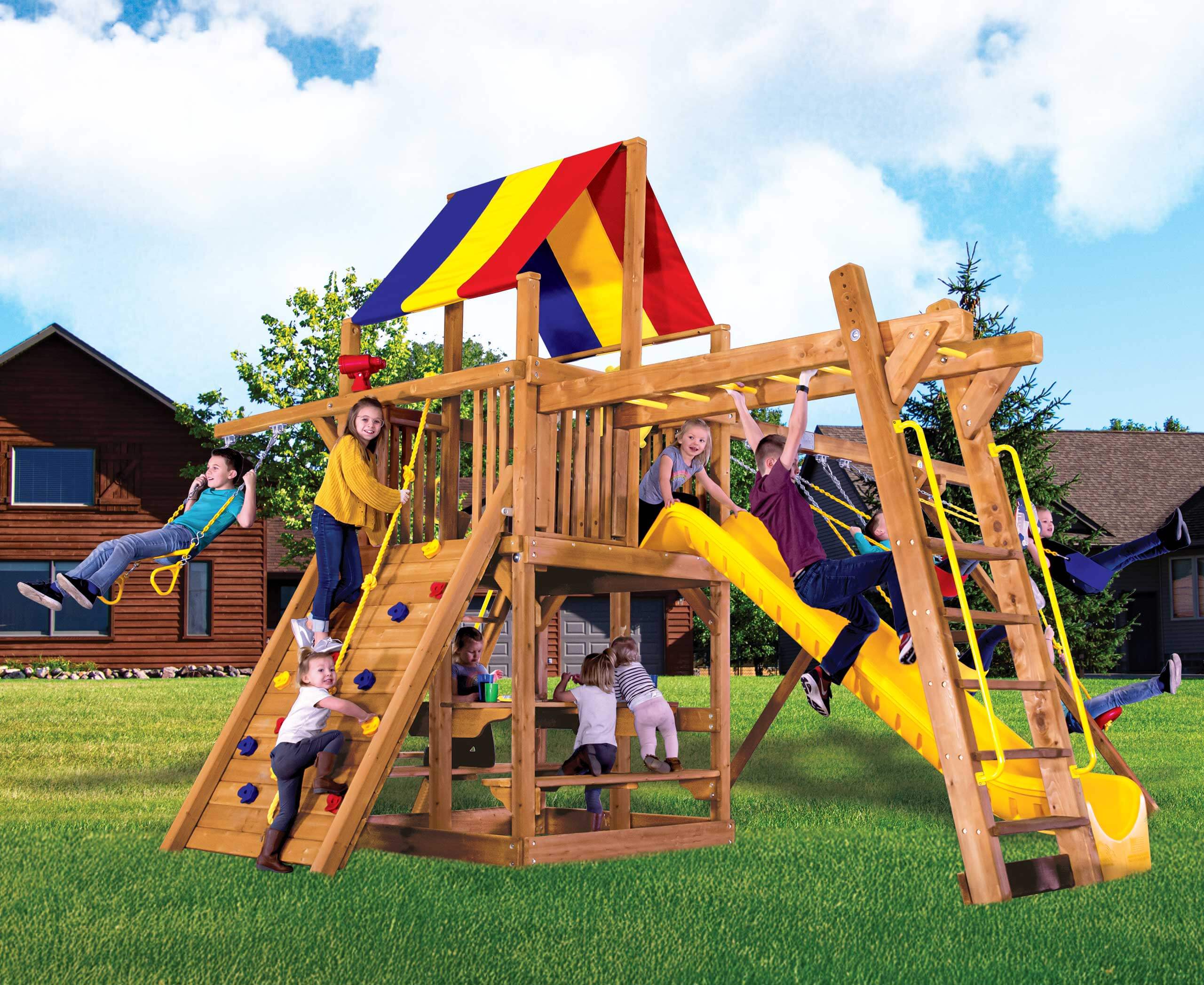 Sunshine Clubhouse Pkg III Loaded (35G) | Rainbow Play Systems