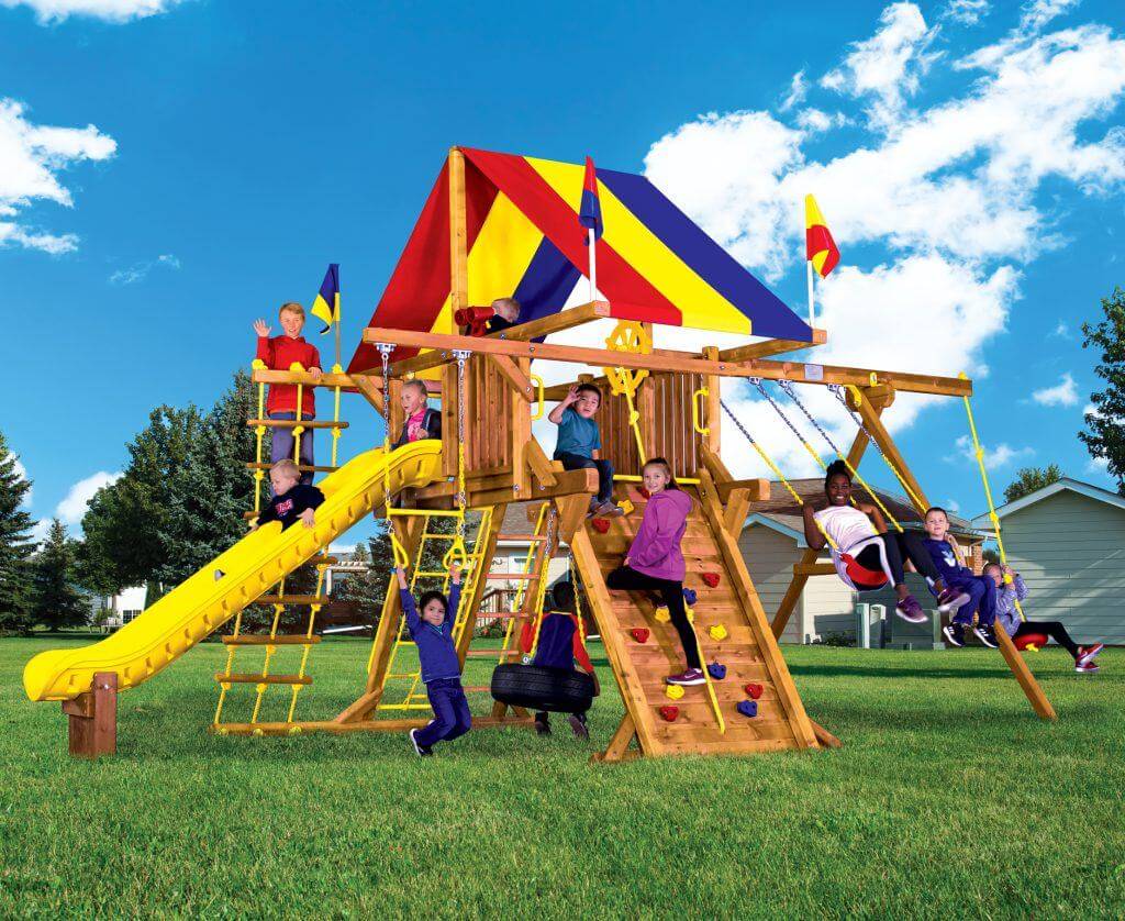 Original Rainbow Castle Swing Sets | Rainbow Play Systems