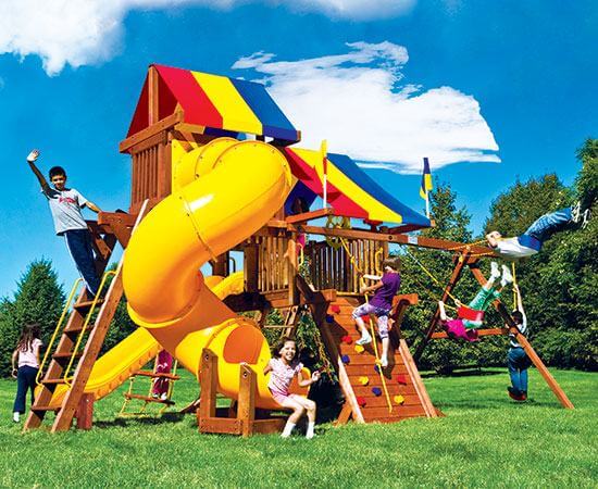 19I Rainbow Castle Pkg V with 360 Spiral Slide