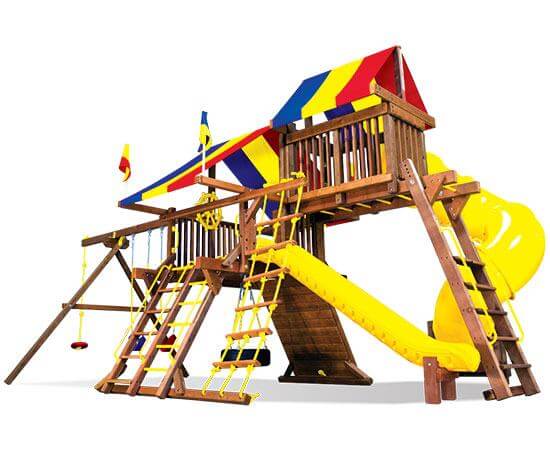 19I Rainbow Castle Pkg V with 360 Spiral Slide