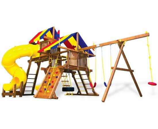 19J Rainbow Castle Pkg V with 360 Spiral Slide