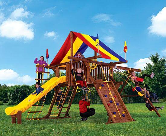 rainbow castle playset