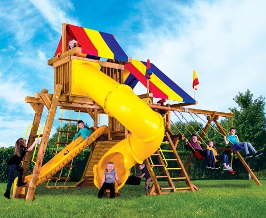 15J Classic Sunshine Castle Pkg V with 270 Spiral Slide Web