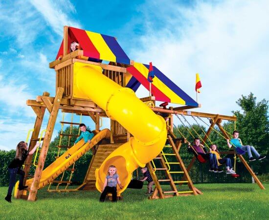 15J Classic Sunshine Castle Pkg V with 270 Spiral Slide