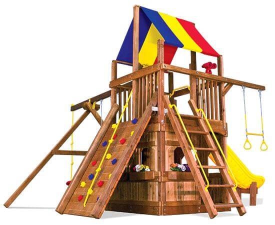 45C Rainbow Clubhouse Pkg II with Playhouse