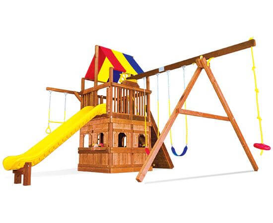 45C Rainbow Clubhouse Pkg II with Playhouse
