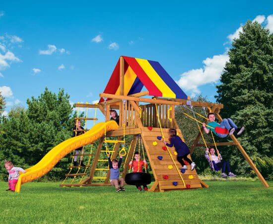 GETAWAY SwingStep（ゲッタウェイ） Amazon.com: Gorilla Playsets 01-1033 Ozark II Wood Swing Set