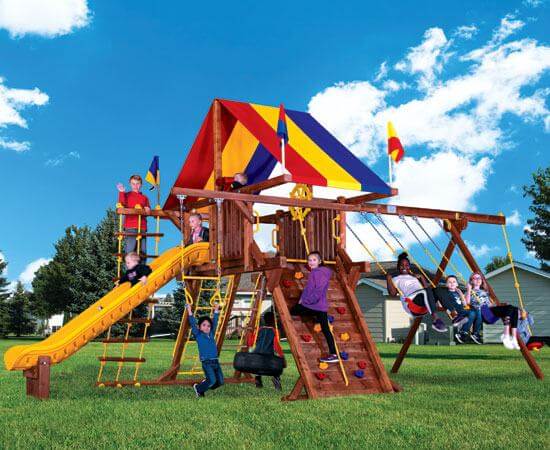 rainbow castle playset