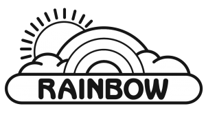 Rainbow Play Pumpkin Stencil