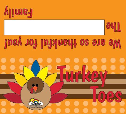 Rainbow Play Systems Turkey Toes Rainbow Turkey Toes