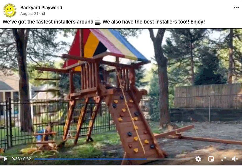 Backyard Playworld Facebook Video