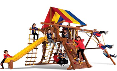 rainbow outdoor play