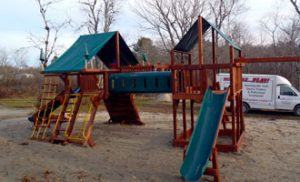 skillful home recreation swing set installation