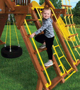 safe swing set ladders