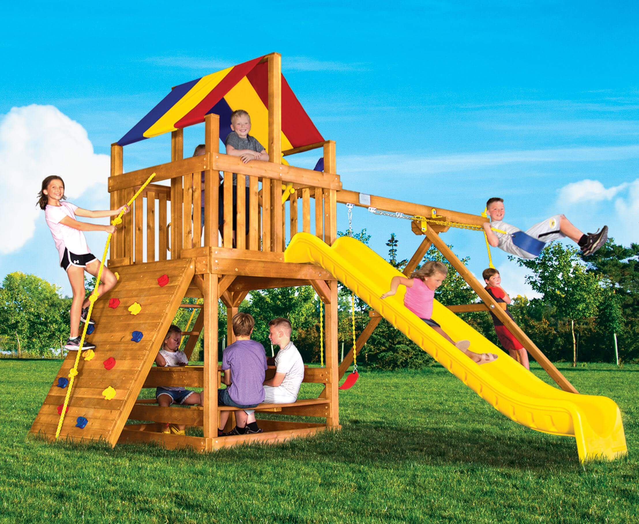 Fiesta Clubhouse Pkg II Feature Model (5A) | Rainbow Play